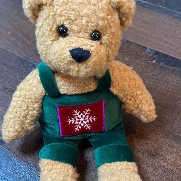 Hallmark kiss kiss mistletoe plush bear stuffed animal holiday Christmas 10 inch - Picture 2 of 6